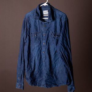 Goodfellow denim button up shirt